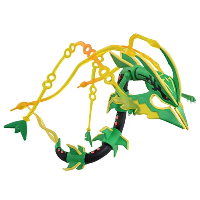TOMY Limited Edition Pokemon Figures ML Series Mega Rayquaza Exquisite Appearance Perfect Anime Collection Toy Gift Free Stand