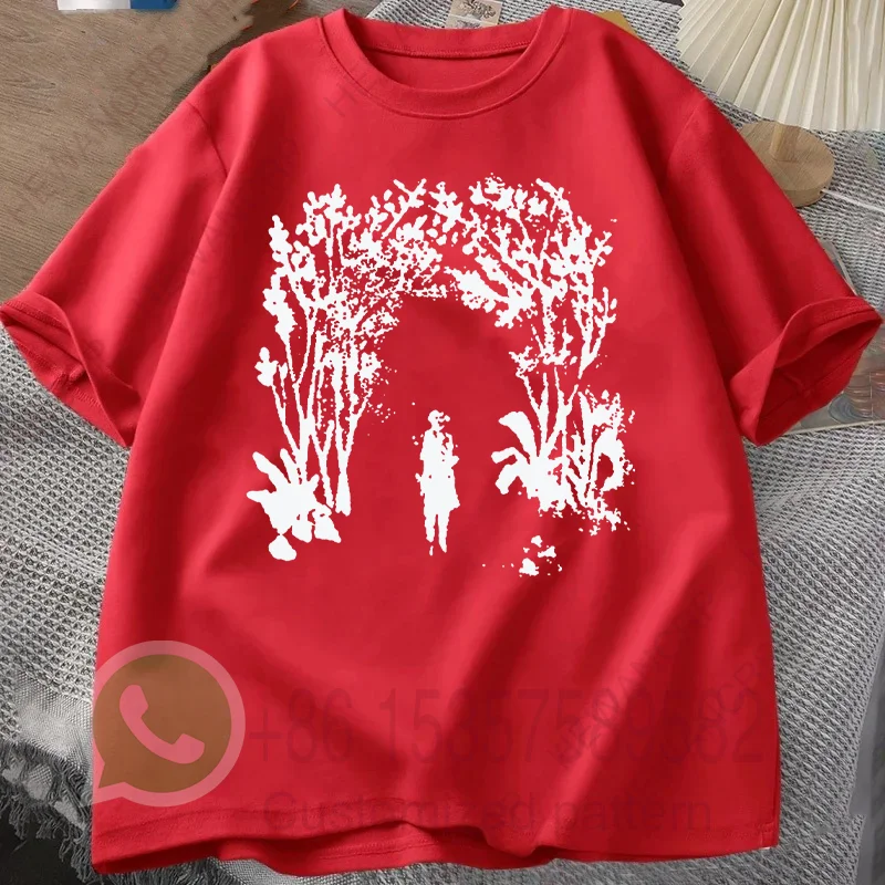 Abstract Painting T-shirt Men's Tracksuit O-neck Short-sleeved Tops Summer Casual Pullover Sportswear Cotton Fashion Streetwear