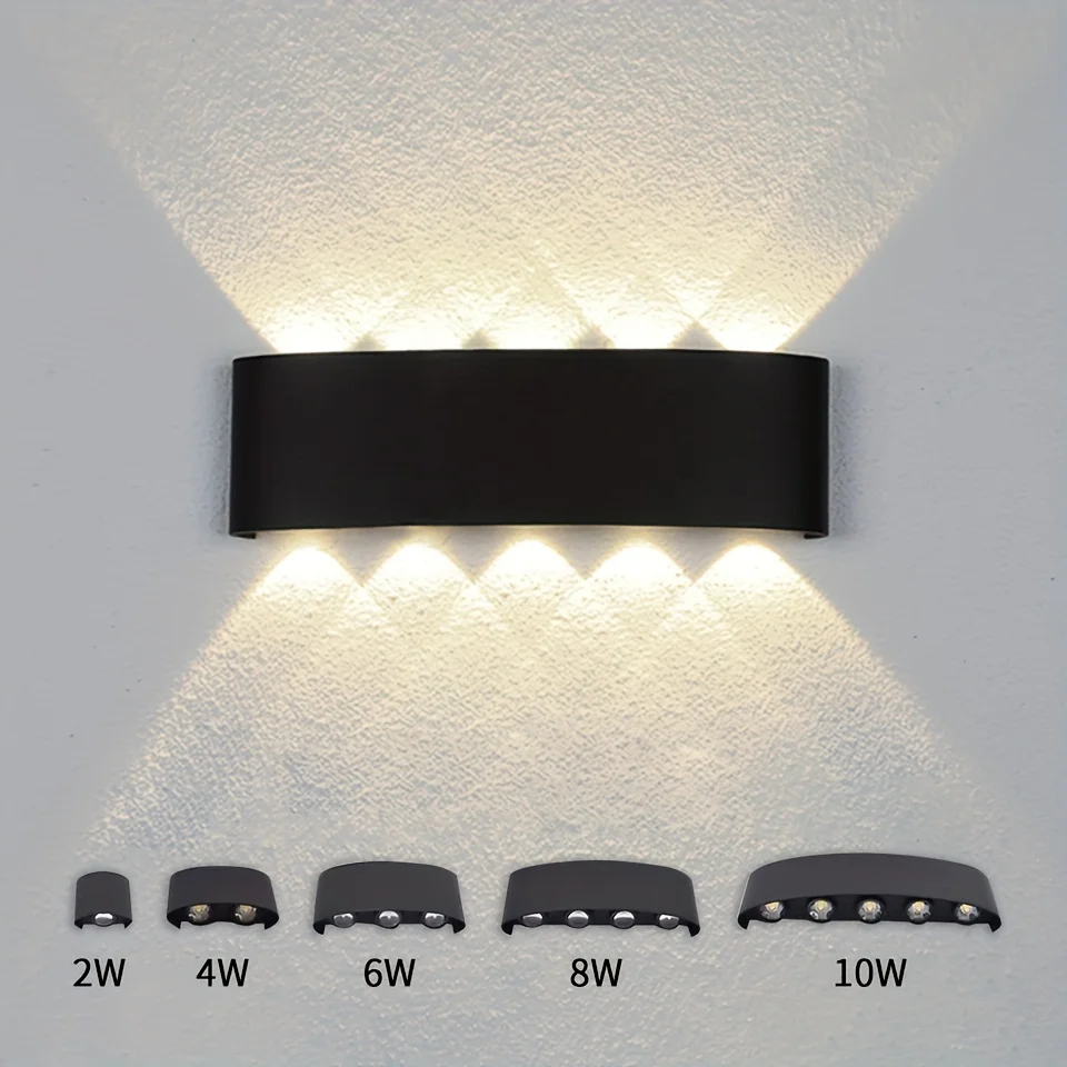 2W 4W 6W 8W 10W LED Wall Light High Brightness Waterproof  AC85-265V Indoor And Outdoor Corridor Garden Decorative Wall Light