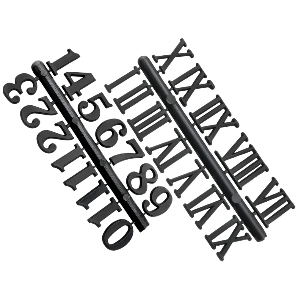 

2 Sets Clock Number Plate Digital Wall Numbers Kit Replacement Parts Plastic Mechanism Clock Numbers Suitable Size Easy