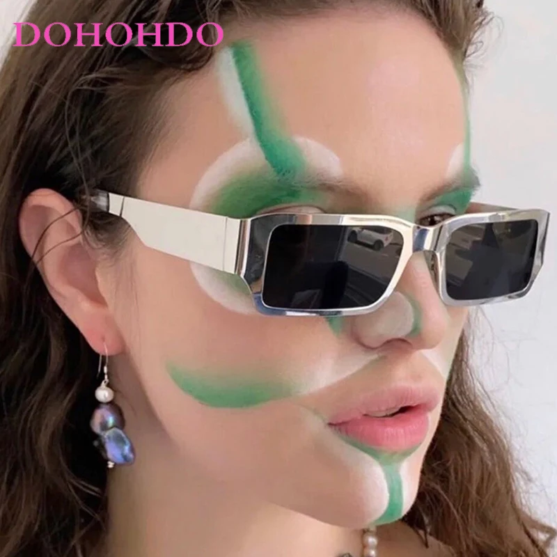 

Retro Metal Square Women Sunglasses Luxury Brand Designer Classic Punk Sunglass Men Outdoor Driving Shade Eyewear Unisex UV400