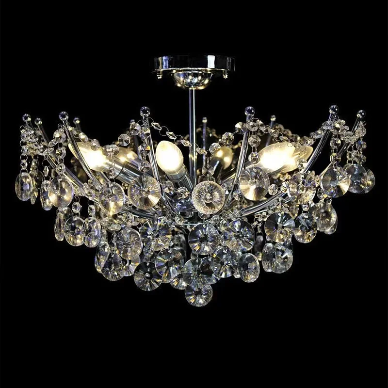

Modern LED ceiling chandelier for living room with crystal lustre Suitable for dining room Home interior lighting with dimmable