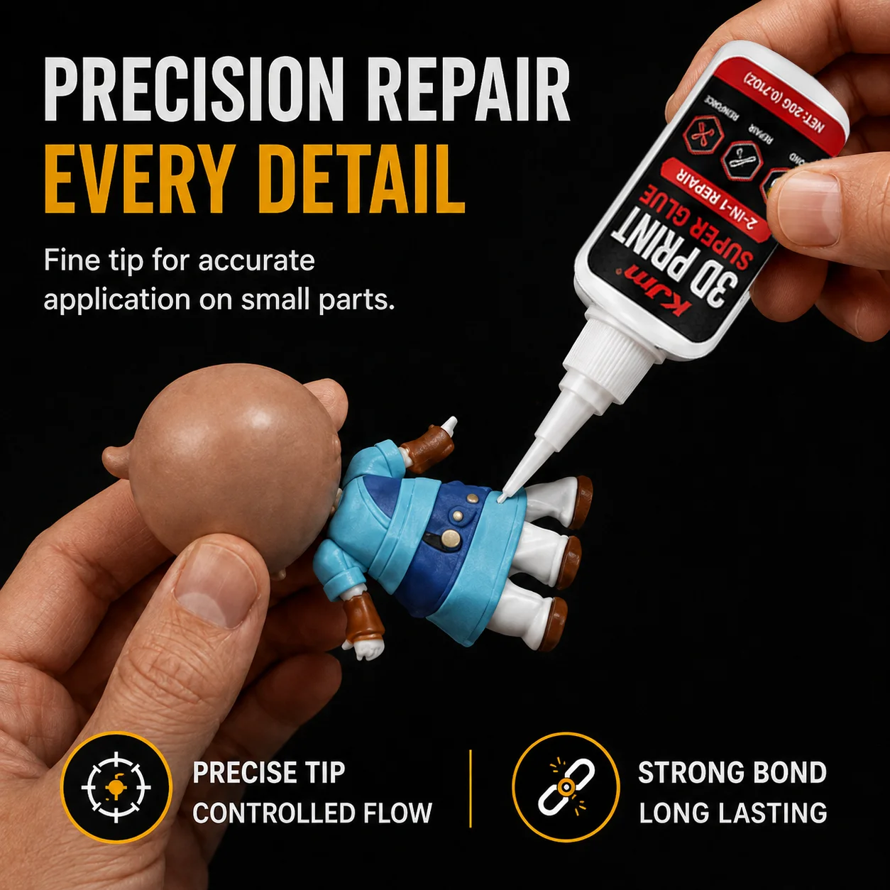 KJM 3D Printer Glue Fast Dry S - đánh giá và giá 3D Printer Resin