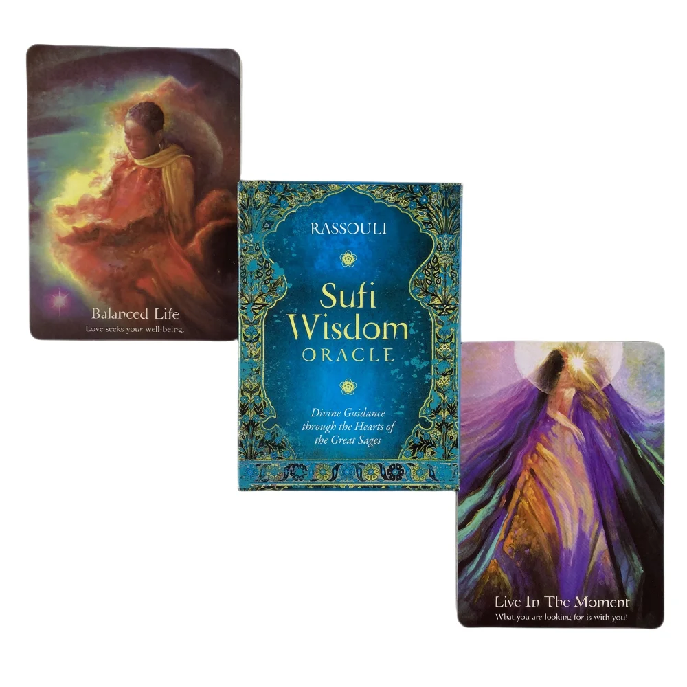 Sufi Wisdom Oracle Cards A 44 Tarot English Visions Divination Edition Deck Borad Playing Games