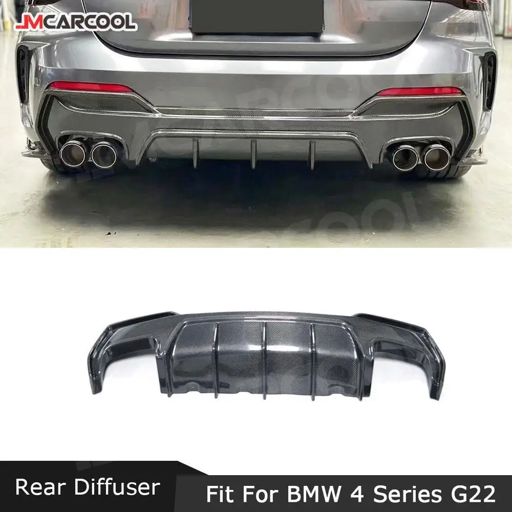 

Carbon Fiber Car Accessorise Rear Bumper Lip Diffuser Spoiler Extension Covers For BMW 4 Series G22 G23 2020 UP