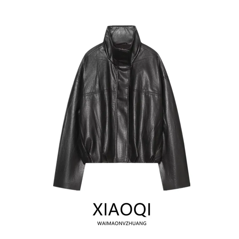 Loose Versatile Bubble Hem Oversized Coat for Women Autumn 2026 Commute Style Regular Length Other Material 100%