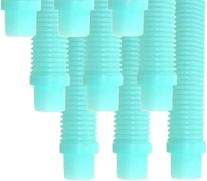 

9 Pack Universal Pool Cleaner Hose 48" Long Aqua Color for Kreepy Krauly, Baracuda G3, G4