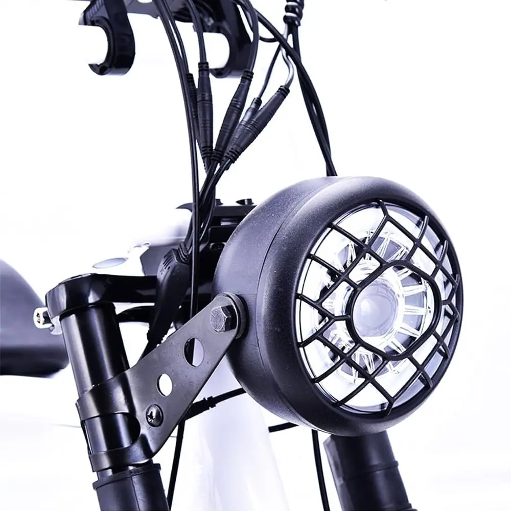 

Nulkomma E-Bike Head Light Bicycle Retro Waterproof 3-Pin Female Connector 36V 48V 52V LED