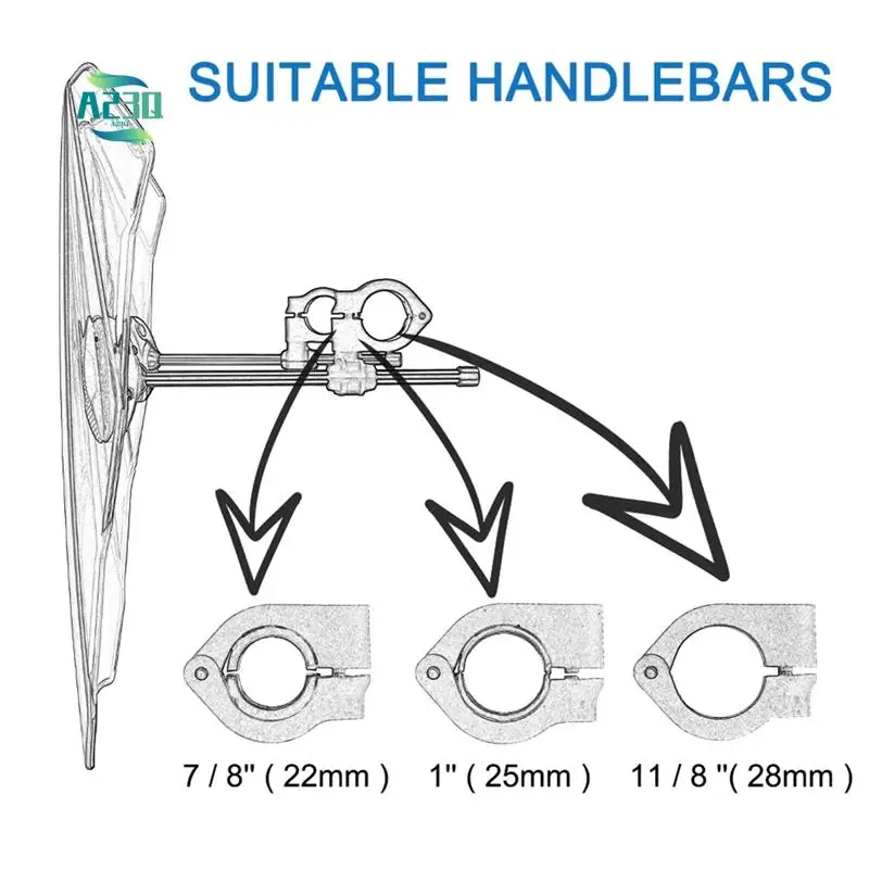 

A23Q-Motorcycle Windscreen For Yamaha MT07 MT09 HONDA CBR600RR CB1000R GXSR 600 750 BMW Ducati Adjustable 43X40cm