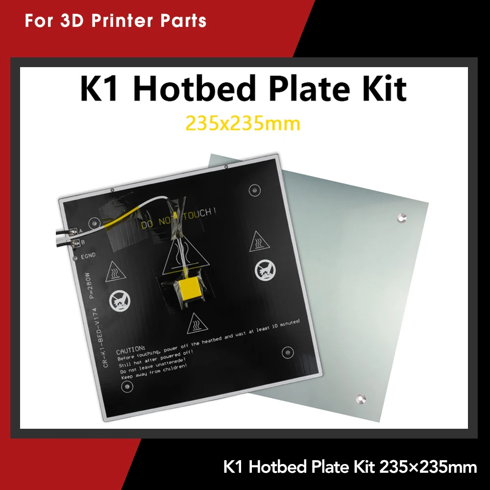 

High Quality Creality K1 Hotbed Plate Kit 24V 280W 235x235mm for K1 3D Printer