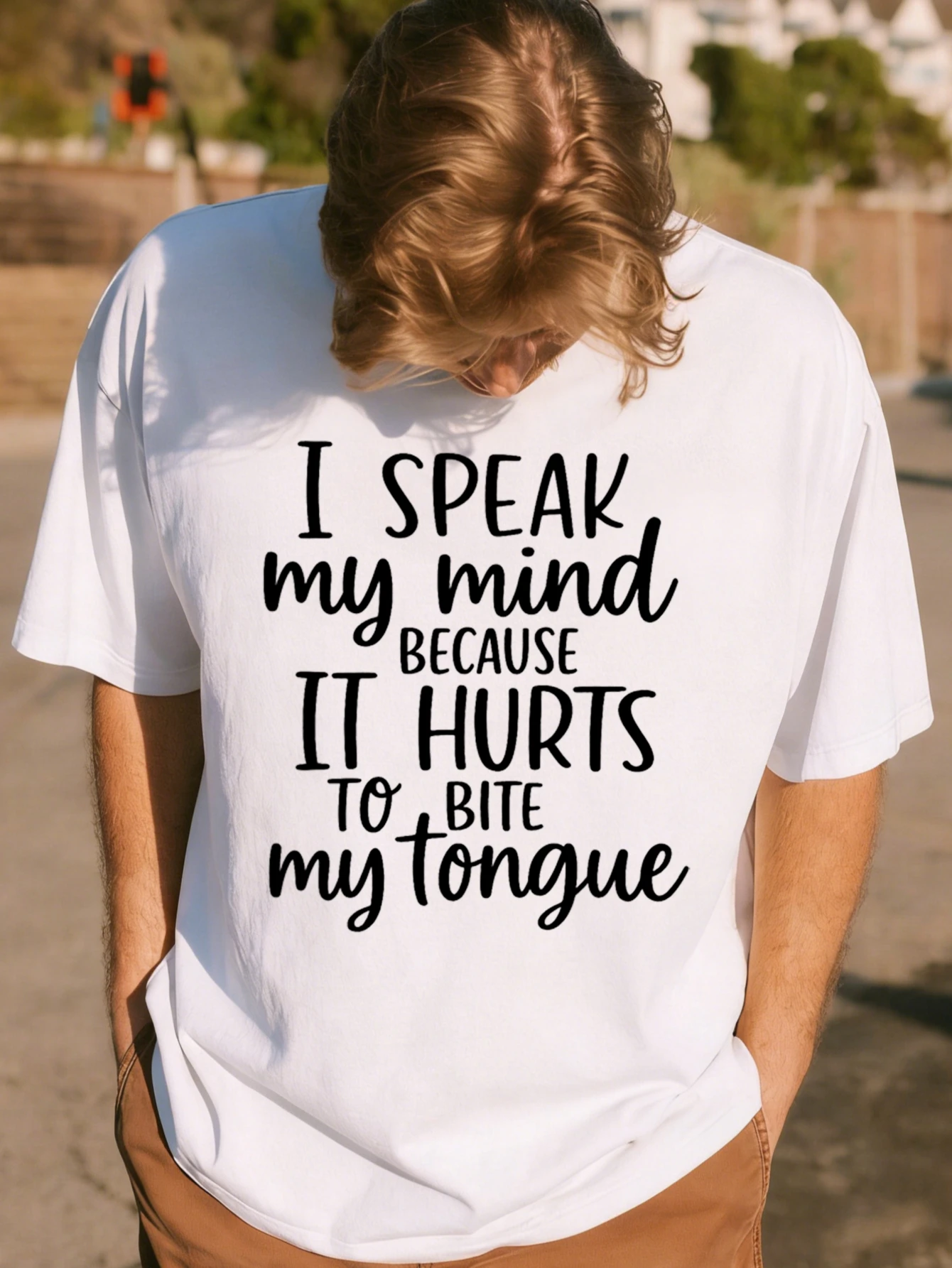 

Mens Funny Graphic Printed T Shirt with I Speak My Mind Quote - Cotton Short Sleeve Regular Fit Casual T Shirt for Men