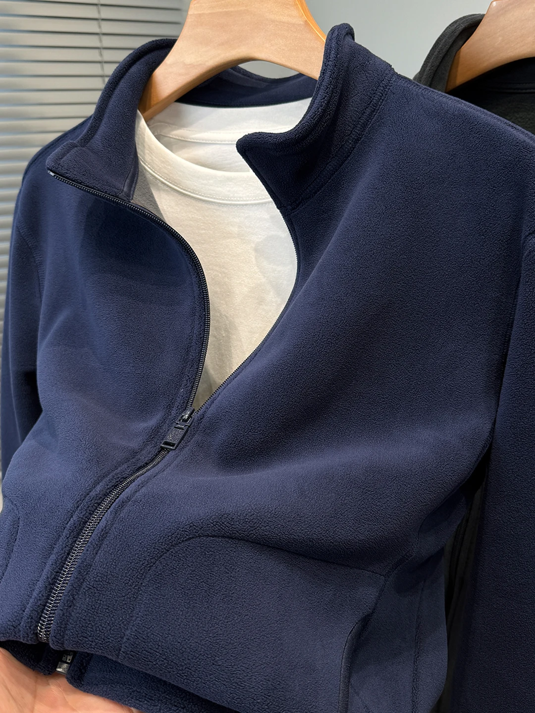 

Мужской кардиган на молнии с подкладкой Fce, повседневная однотонная универсальная осенне-зимняя верхняя одежда для молодежи среднего возраста