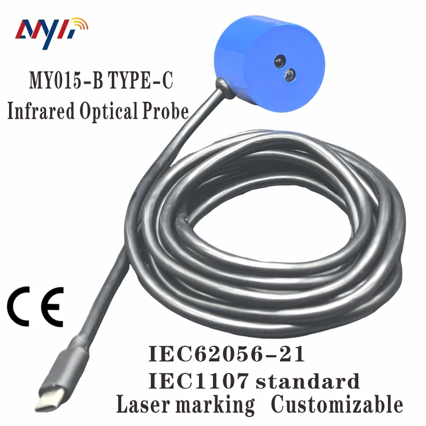 Sonda optyczna USB Type-C My015-B do odczytu danych z inteligentnych liczników Ami Dlms IEC62056-21