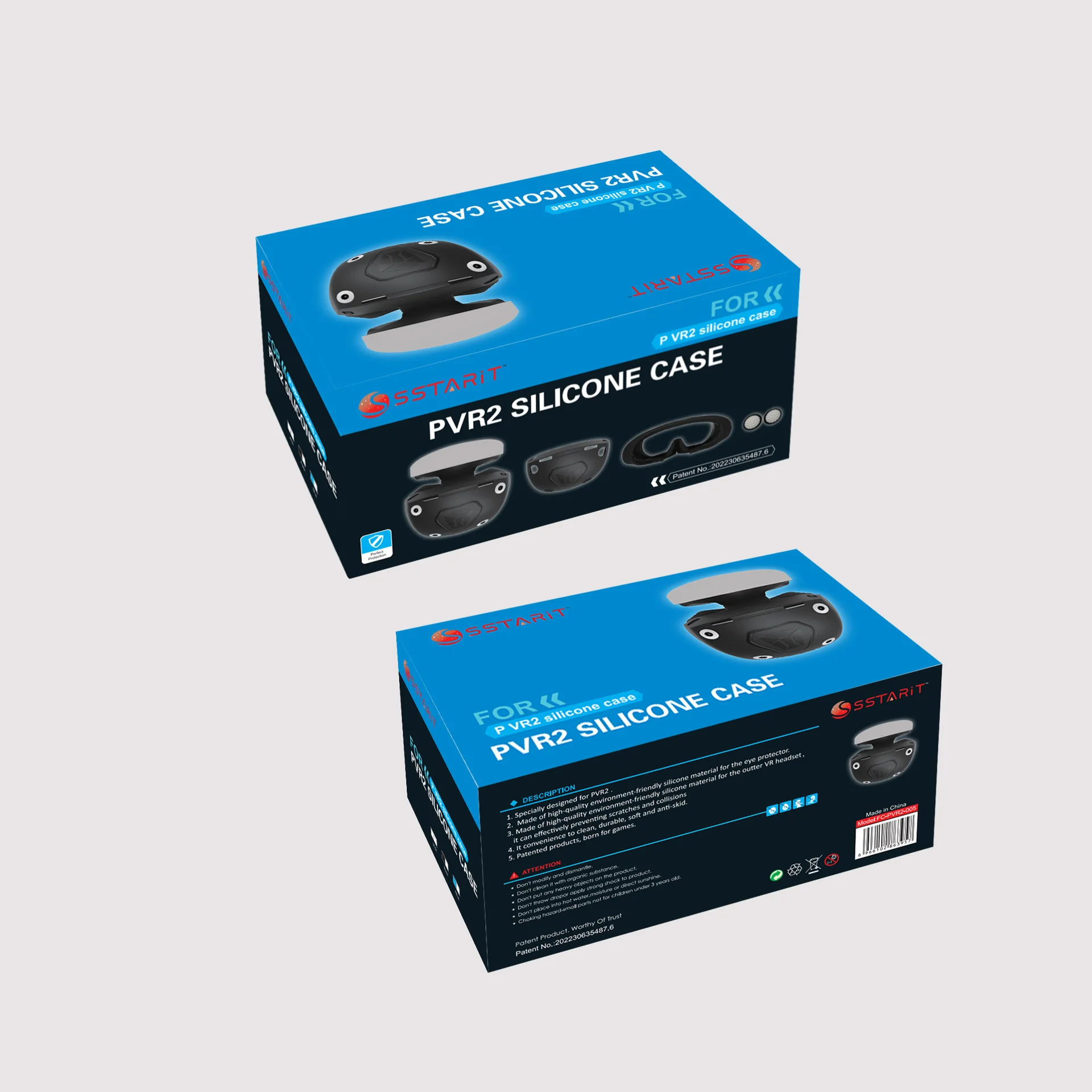 Fc-pvr2-005 VR Headset Cover Helmet Protective Case Lightweight Non-slip Silicone Cover Compatible For Psvr2