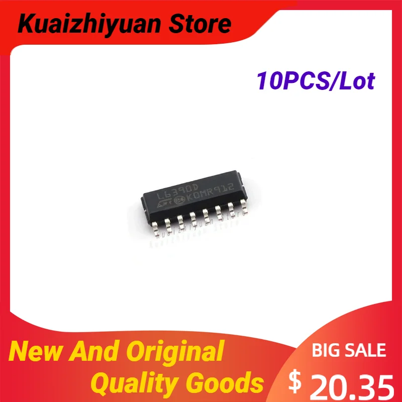 10PCS/Lot New And Original L6390D L6390DTR Bridge Drive External Switch High-voltage High and Low Side Driver Quality Goods