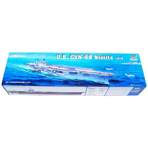 Trumpeter 05605 1/350 Scale USS CVN-68 CVN68 Nimitz 1975 Aircraft Carrier Ship Military Assembly Plastic Model Building Kit