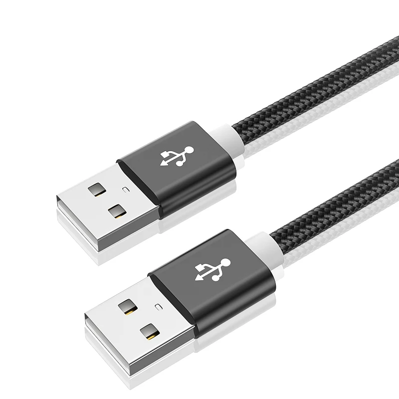 더블 USB to USB 연장 케이블, TV 박스 PC 라디에이터 SSD 하드 디스크 노트북 차량용 USB A 케이블 수-수 USB 연장 코드