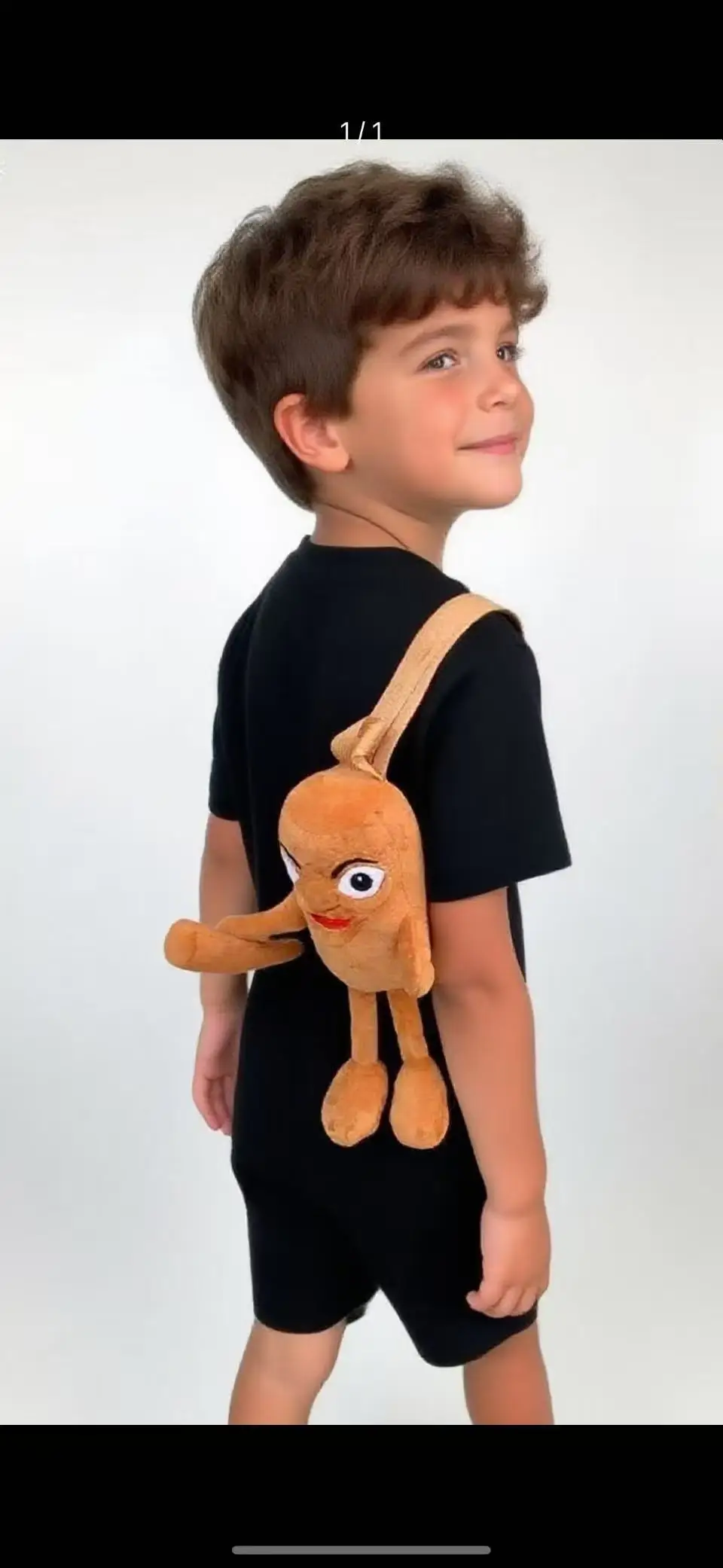 Nieuw product Shanhaijing Leuke Cartoon Speelgoed Houten Stok Man Shark Rugzak Kinderen Knuffel Schoudertas Pop Cadeau