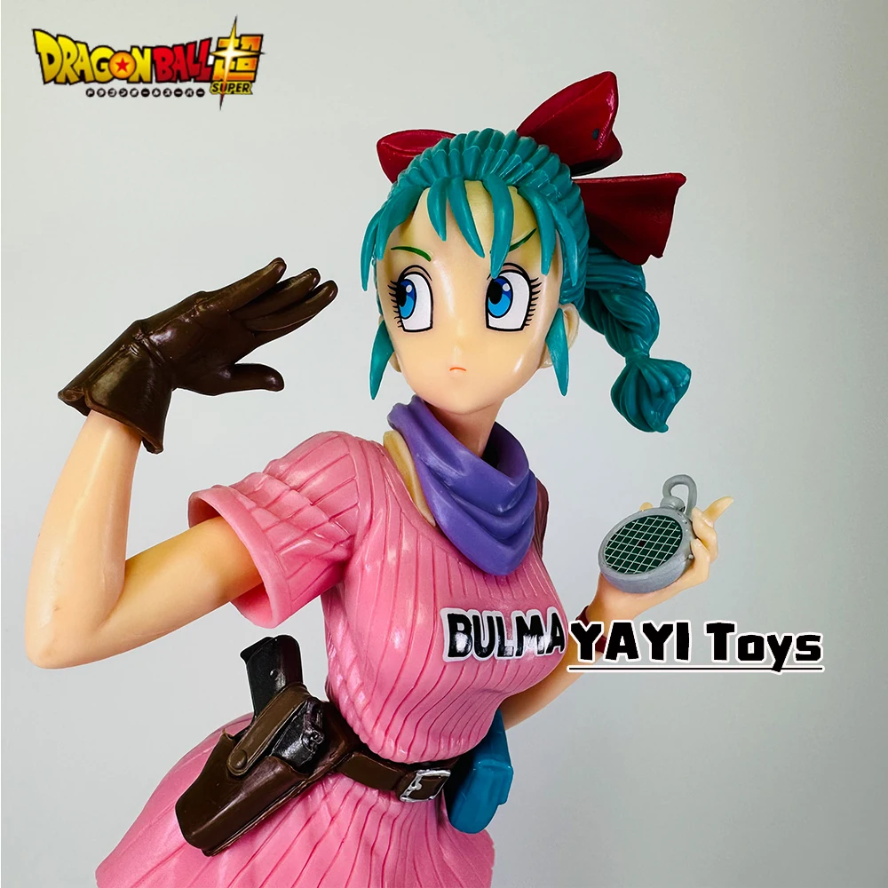 25cm Anime Dragon Ball Z Bulma Anime Figur PVC Actionfigur Niedliche Statue Modell Figurine Sammlerstück Puppen Spielzeug Geschenke – Detail 1