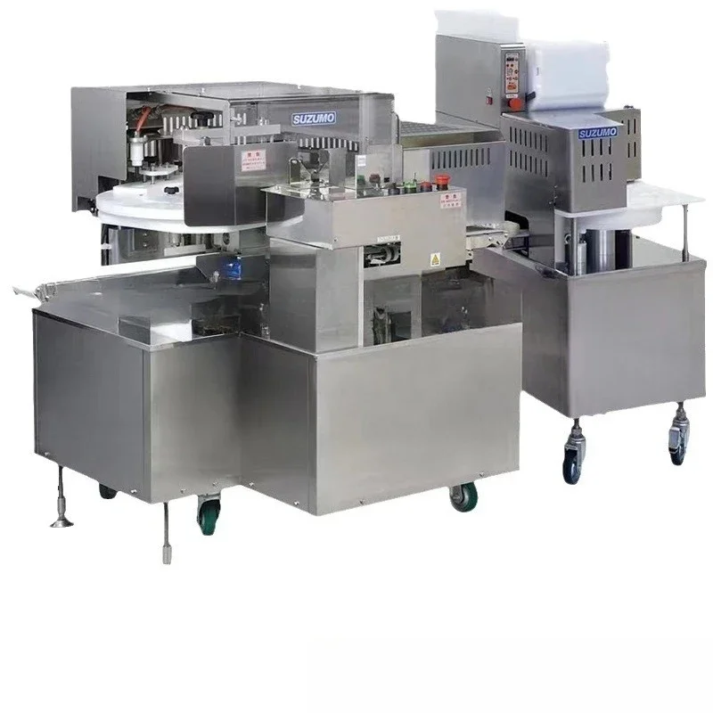 Triangular rice ball forming and packaging machine, triangular rice ball seaweed packaging