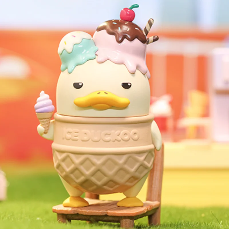 Funny Ice Cream YA! Series DUCKOO  Action Figure Toys Room Car Decorate Gifts for Kids Original Cute 7.5cm DUCKOO Doll Toys