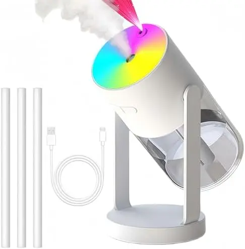 

Увлажнитель воздуха для спальни UEISODC | USB-диффузор для рабочего стола для снятия аллергии и устранения сухости воздуха | Автоматическое отключение | Безмолвный