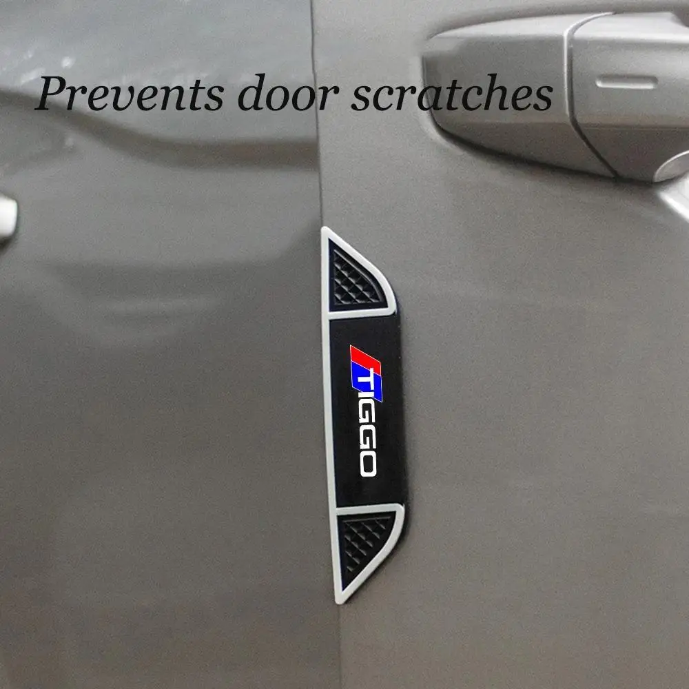 4pcs Car Door Edge Guard Moldings Strip Bumper Protector Molding for CHERY TIGGO 3 4 5 7 PRO 8 Modern Car Accessory