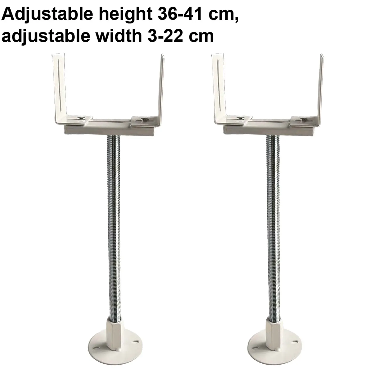 Radiator Floor Bracket Steel Aluminum Floor Bracket Adjustable Vertical Fixed Bracket 36-41cm High Household Radiator Feet