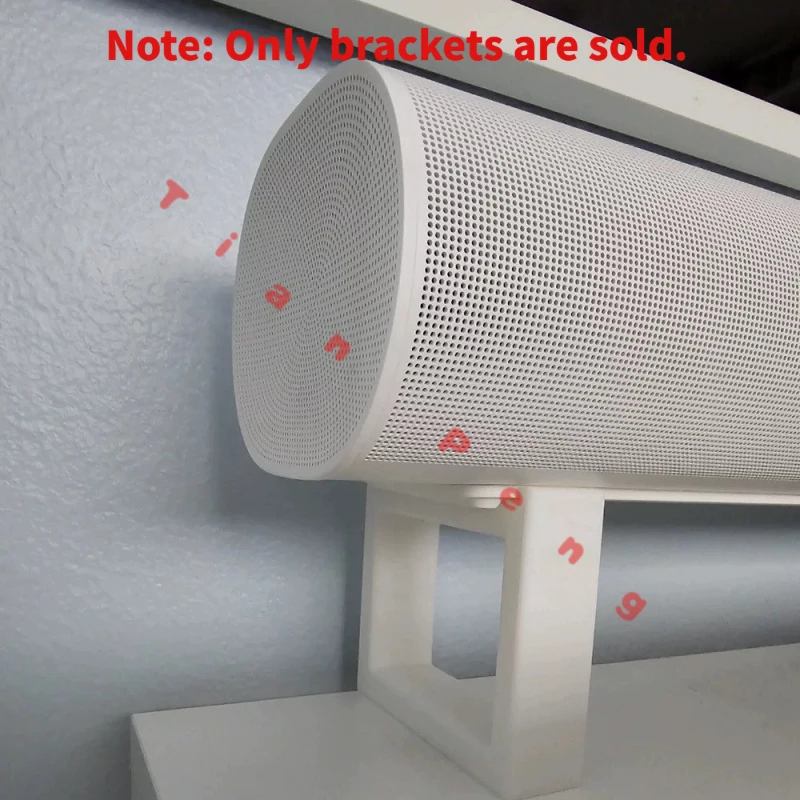Soporte de almacenamiento de escritorio antideslizante estable para barra de sonido Sonos Arc, ranura personalizada que fija y eleva firmemente la altura, arreglo ordenado de cables en el hogar