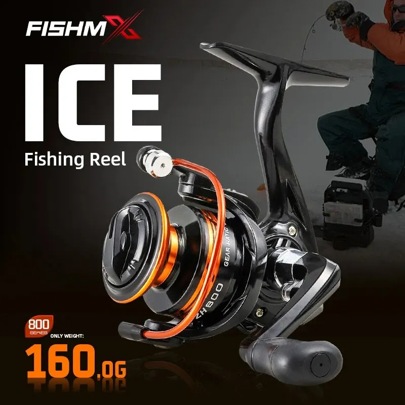 FishMX Mini Fishing Reel 800 Size Spinning Reel Max Drag 5-8kg Super Light High Quality Saltwater Reel Winter Fishing