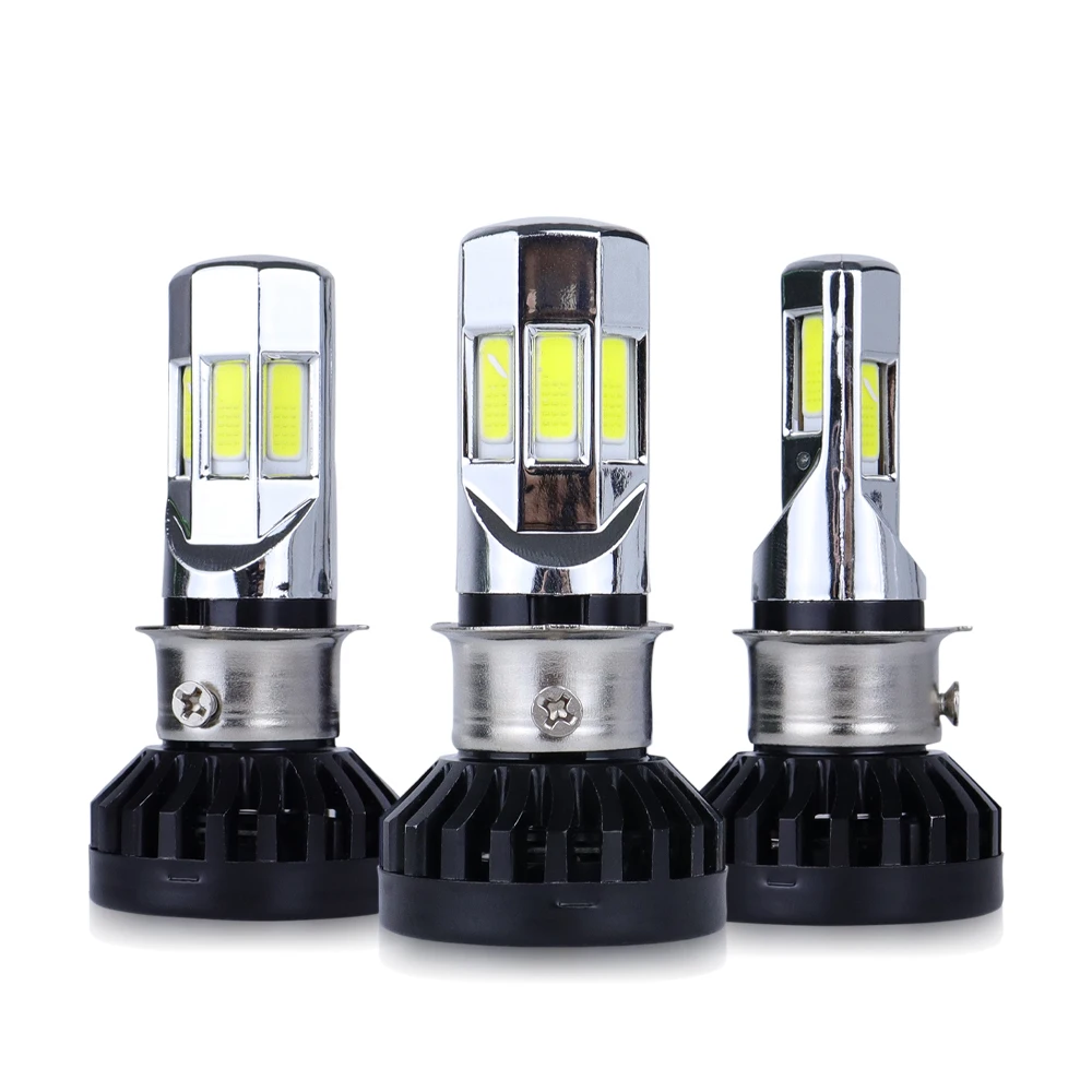 

LED Headlight Bulb Universal Type Motorcycle M02E H4 HS1 BA20D P15D H6 3500LM 35W For All Motorbike 6COB 6000K Rtd AC & DC