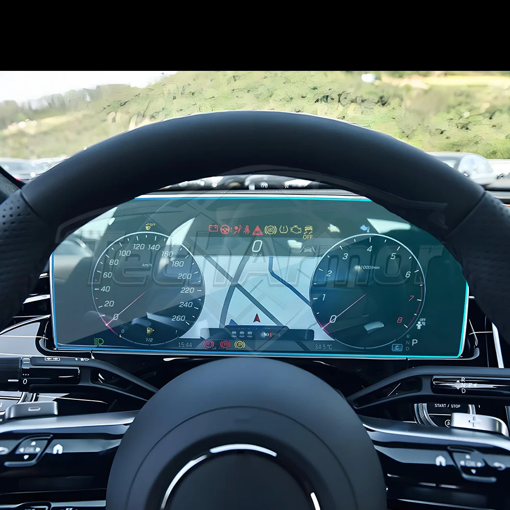AELFIE Screenprotector Voor Mercedes A-Klasse W177 (2019-2023) – TPU Folie, Transparant, Krasbestendig & Zelfherstellend