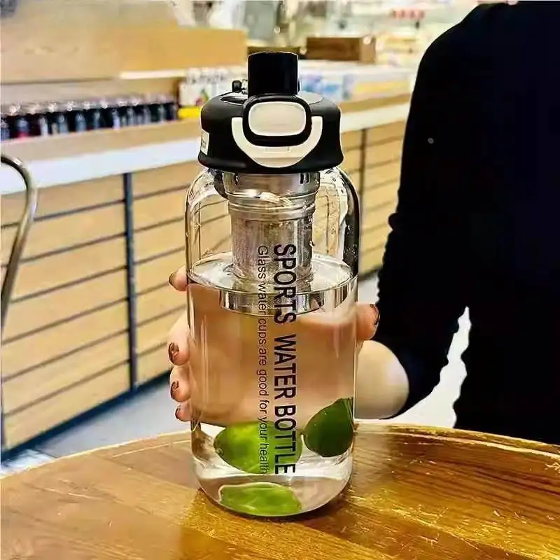 

High Borosilie Glass Cup 000ml Large Capaci Heat Resistant Tea Brewing Water Separation Fly Pa Durable Sportswear