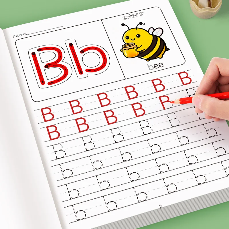 Alphabet-Übungsbücher für Kinder, A-Z-Schreibübungsbücher, Lernen, Schreiben, Zeichenseiten, Aktivitäten, Illustrationsbuch – Detail 2