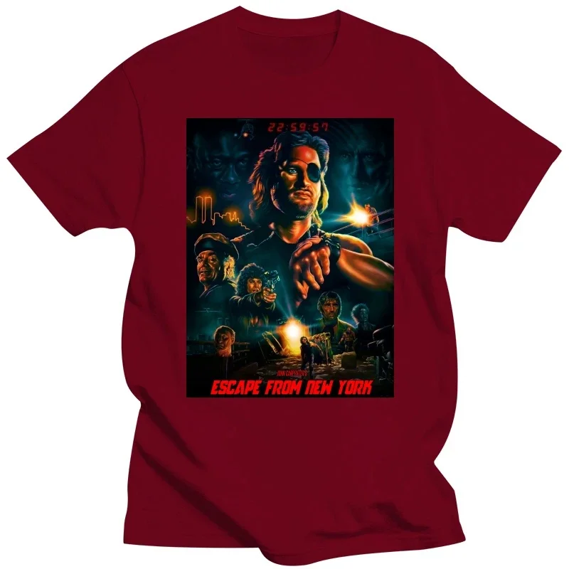 2024 Hot Sale Escape From New York V9 Kurt Russell T-shirt Movie Poster All Sizes S-5XL