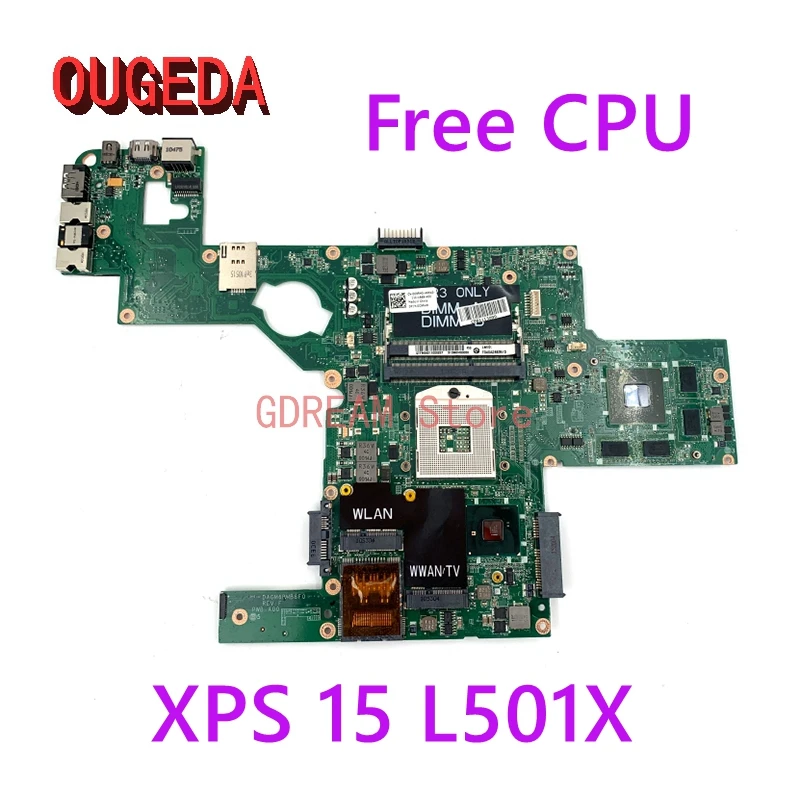 

OUGEDA CN-0C9RHD 0C9RHD DAGM6BMB8F0 Основная плата для Dell XPS 15 L501X Материнская плата ноутбука HM57 DDR3 GT420M основная плата полностью протестирована