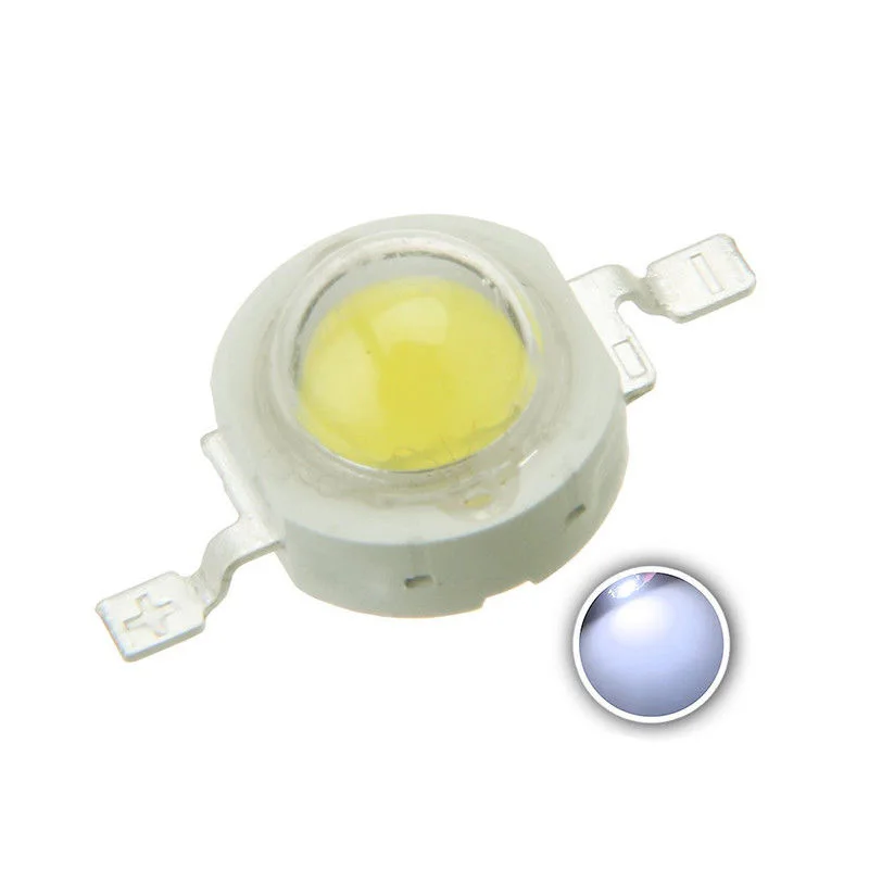 100PCS LED Bulbs High Power 0.5W 0.75W 3V Warm Cold White Red Blue Green 150MA  Lamp Beads Light Pure Chips For Blubs Downlight