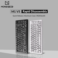 Akko MonsGeek M1 V5 Mechanical Keyboard Rapid Disassemble 75% Gasket Mount RGB 5 Pins Hot-swappable Aluminum Customized Keybaord