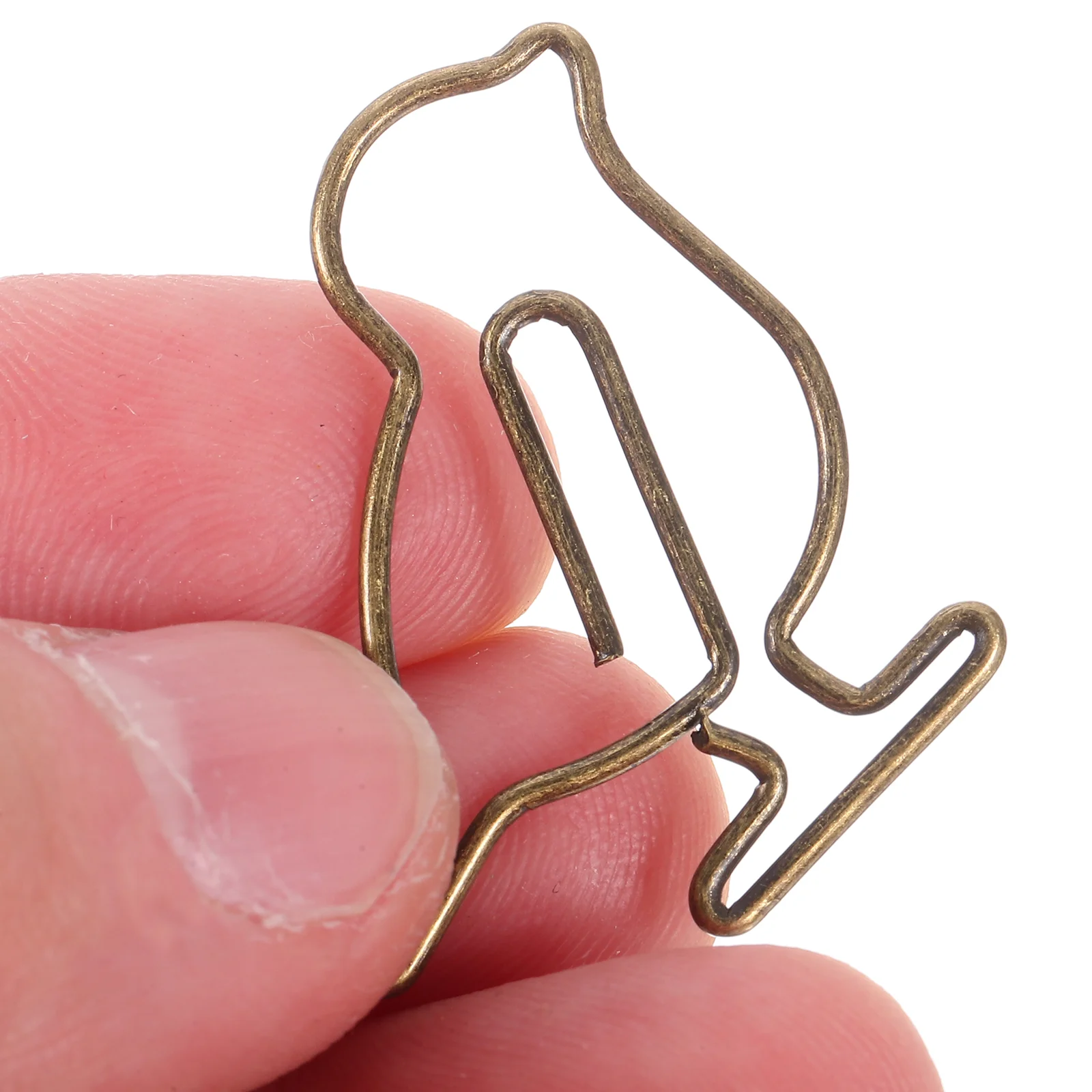 20pcs Paper Clips Delicate Paperclips Cute Paper Memo Clips Document Clips Metal Paperclips metal paper clip