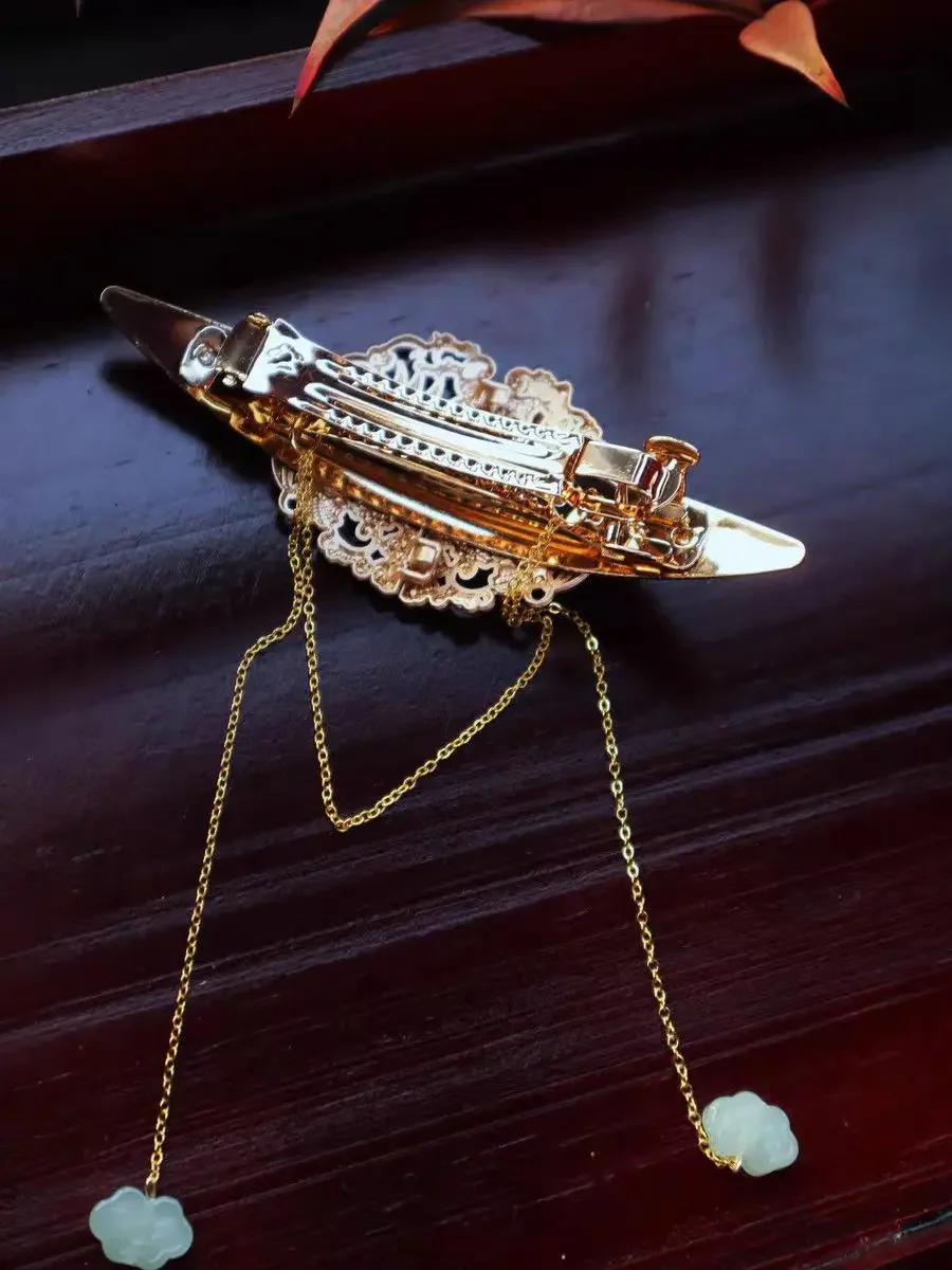 Hanfu Kopfbedeckung Vintage schöne Haarspange Retro Haarspange Krone Prinzessin Cosplay Quaste Zubehör