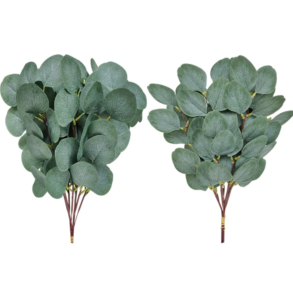 

10pcs Eucalyptus Leaf Plants Home Wedding Artificial Potting Decor Fake Greenery Artificial Plant naments Decorative