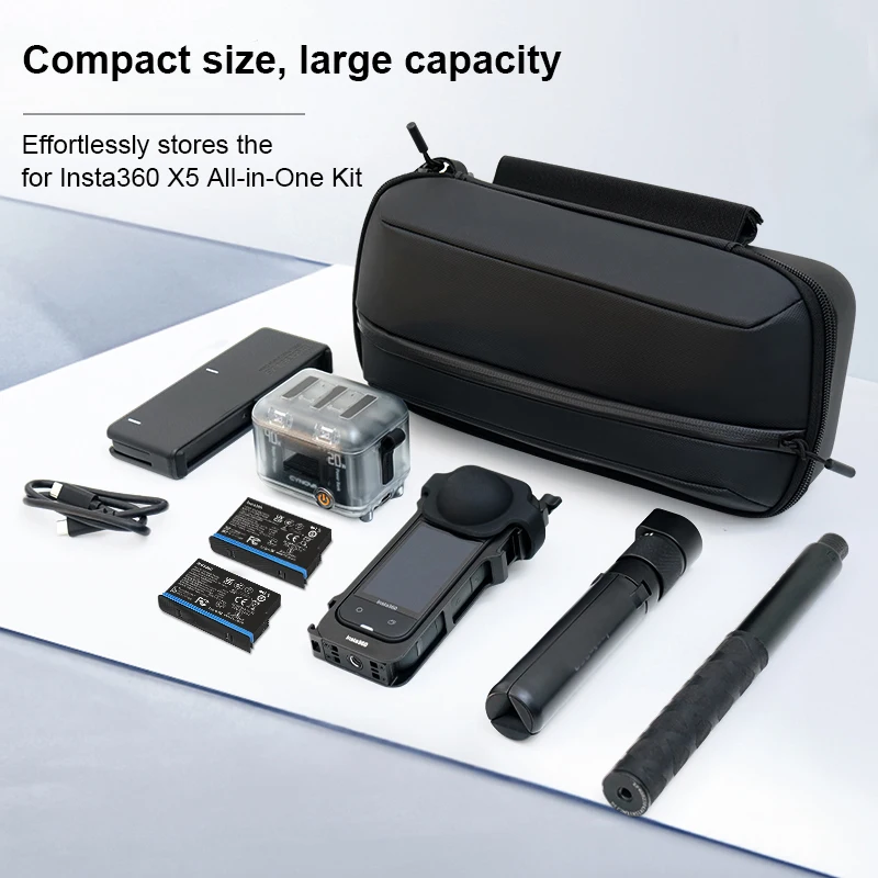 

For Insta360 X5 All-in-One Kit Hardshell Carrying Case Waterproof Storage Bag for Action Camera Accessories