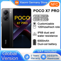 POCO X7 Pro Global Version Smartphone 5G 256GB / 512GB Dimensity 8400-Ultra 90W Charge 6000mAh battery IP68 NFC 5G Xiaomi