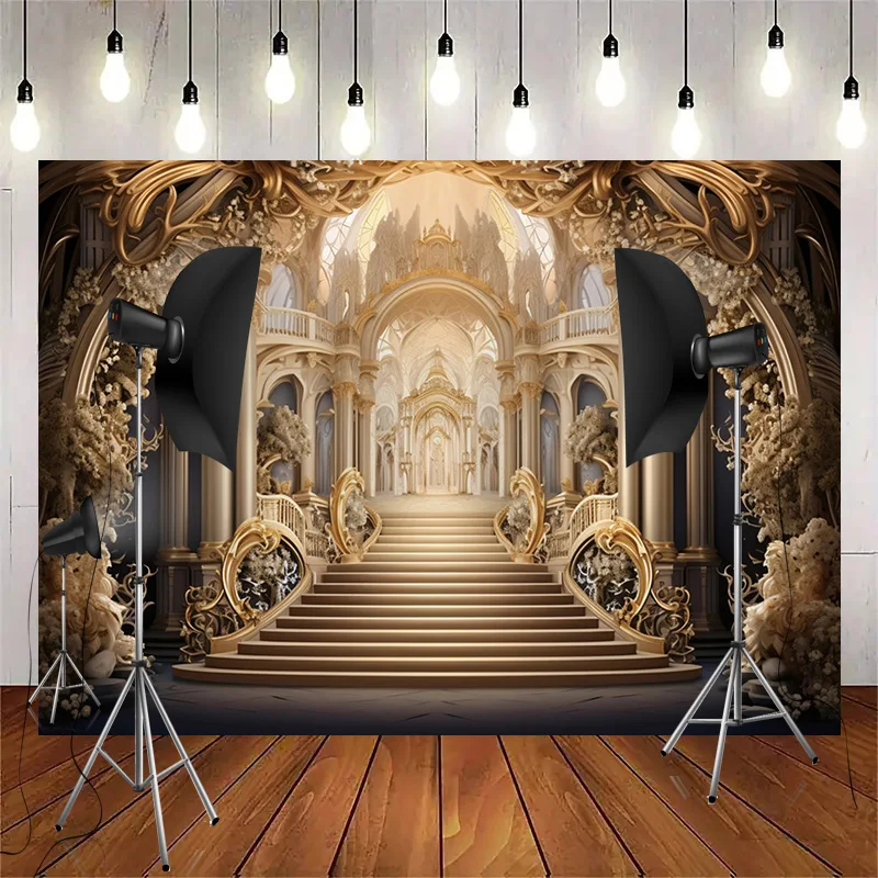 Bouquet Wedding Ceremony Stage Fantasy Photography Backdrop Props Anniversary Archway With Flowers Photo Studio Background HL-14