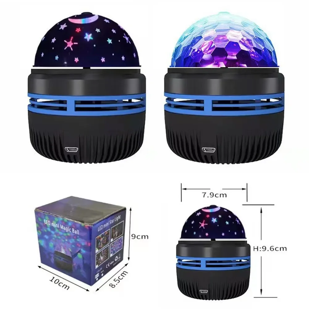 LED Projector Light Starry Sky Galaxy Rotating Night Light USB Rechargeable Aurora Projection Lamp For Bedroom Home Party Decor