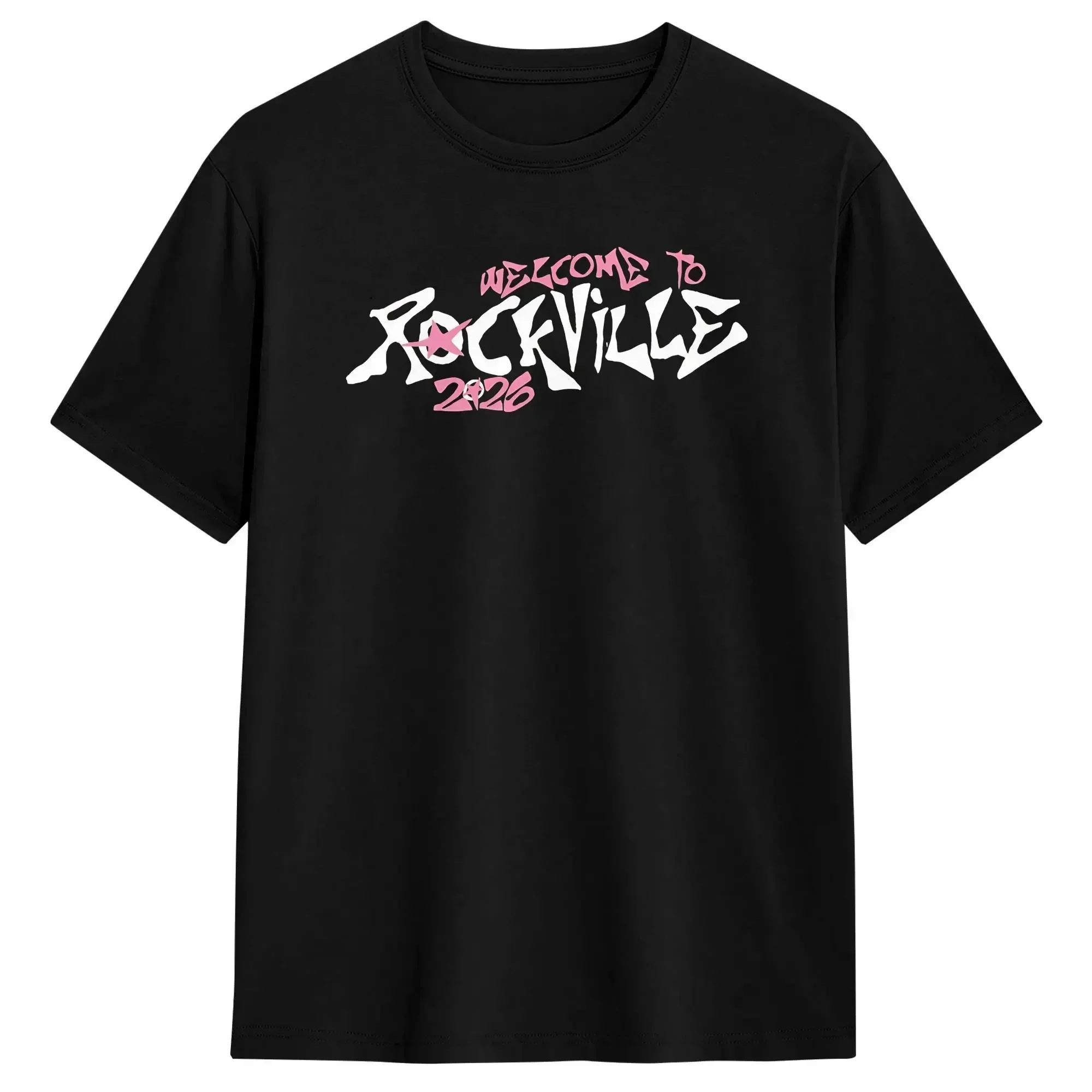 Welcome to Rockville Music Party T-Shirt Men Daytona Funny Pure Cotton Tee Shirt Crew Neck Short Sleeve T Shirt Gift Idea Tops