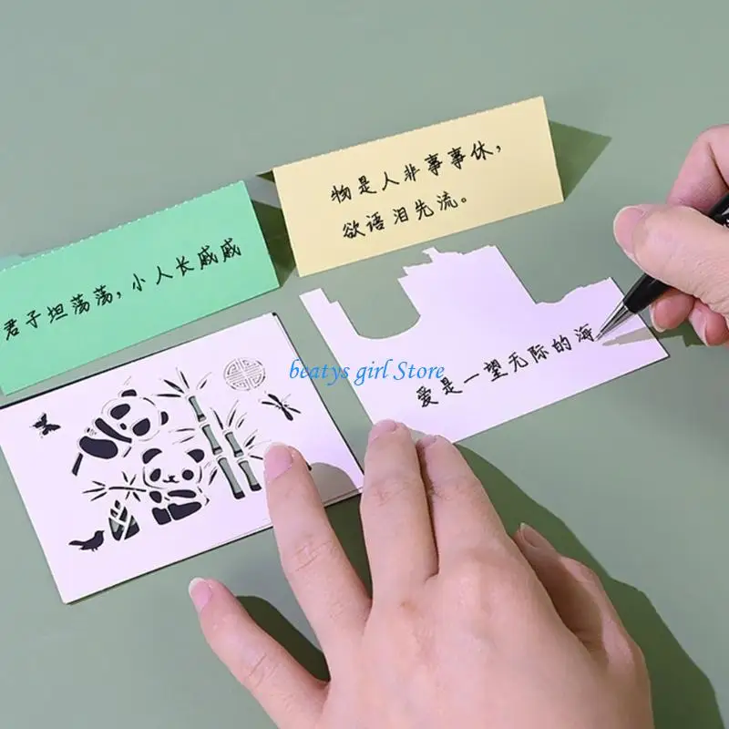 

C7AB 2025 Paper Sculpture Panda Calendar Desktop Calendar Note Pad Table Ornament Tearable Notepads Timepiece Calendar
