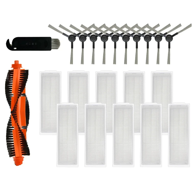 فلتر فرشاة جانبية رئيسية ، إكسسوارات فراغية ، Conga Xiaomi ، من من من نوع Xiaomi ، ، Mijia STYJ02YM ، vivomi 2 ، V2 برو ، V3