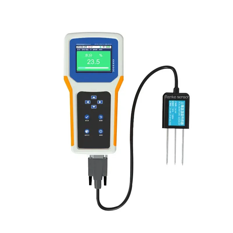 Kit pengujian tanah pertanian genggam sensor pertanian pintar penganalisis data kelembaban tanah untuk npk