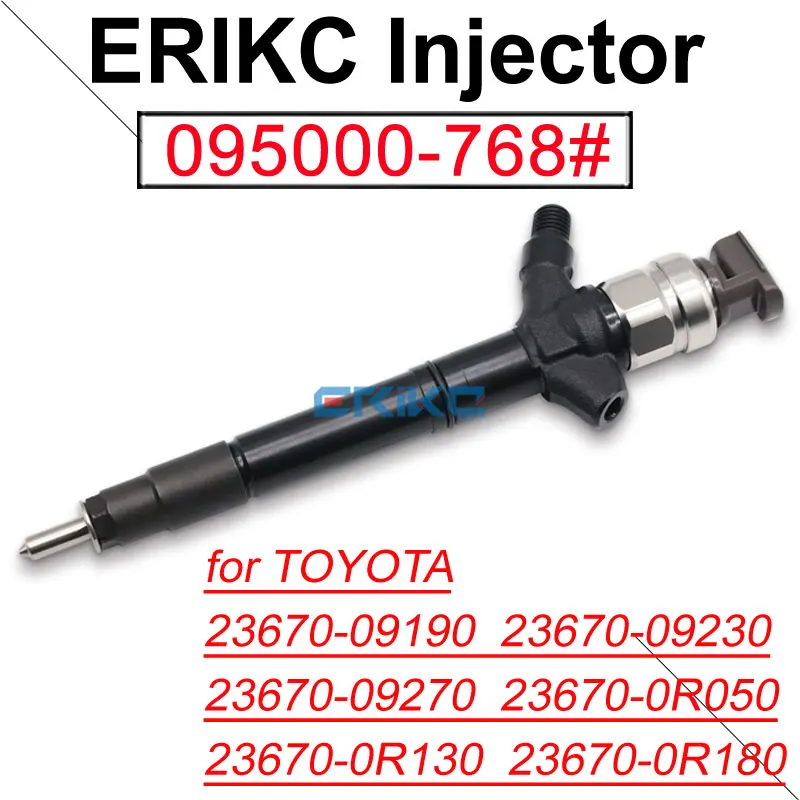 095000-7680 Diesel INJECTOR Assembly 095000-7681 Fuel Injection for TOYOTA 1AD-FTV 2AD-FTV 2367009190 2367009230 2367009270